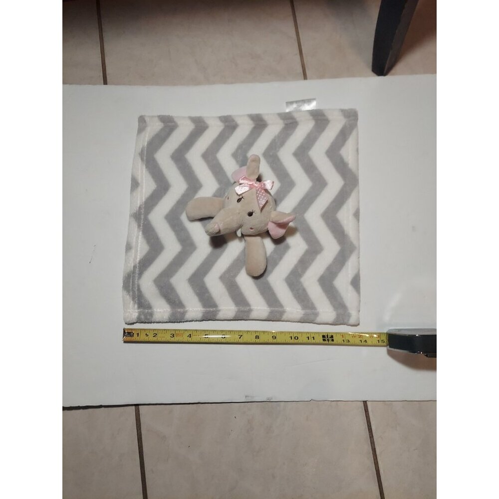 Grey and White Elephant Lovey